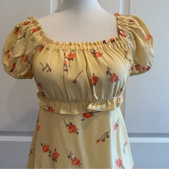 FLYNN SKYE Lou Mini Dress Sunshine Blooms NWOT Size Small - Picture 2 of 6